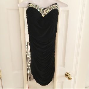 Aria bridal formal black dress